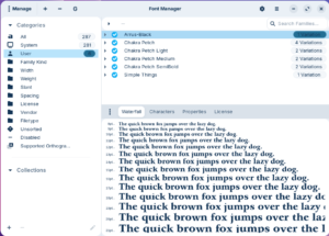 Font Manager – Cài đặt nhiều font cùng lúc trên Linux